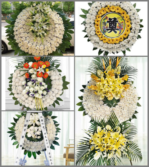 江西赣州定南县老城镇丁坊村花圈速递